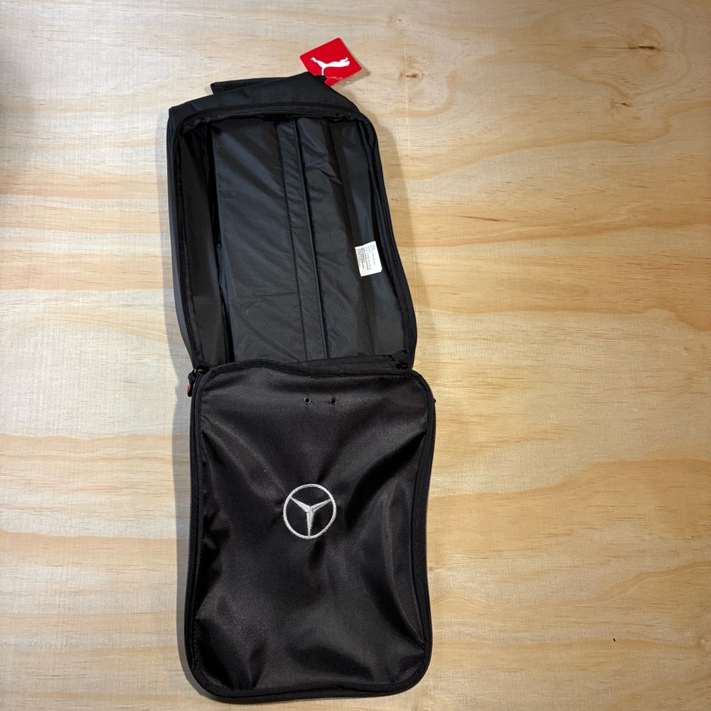 Puma x Mercedes-Benz Shoe Bag Black – Motorsport Gear Storage, New w/ Tags - Picture 2 of 4